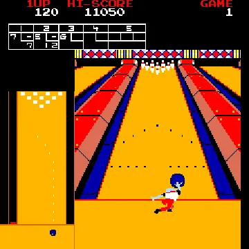 Cassette: Pro Bowling screen shot game playing